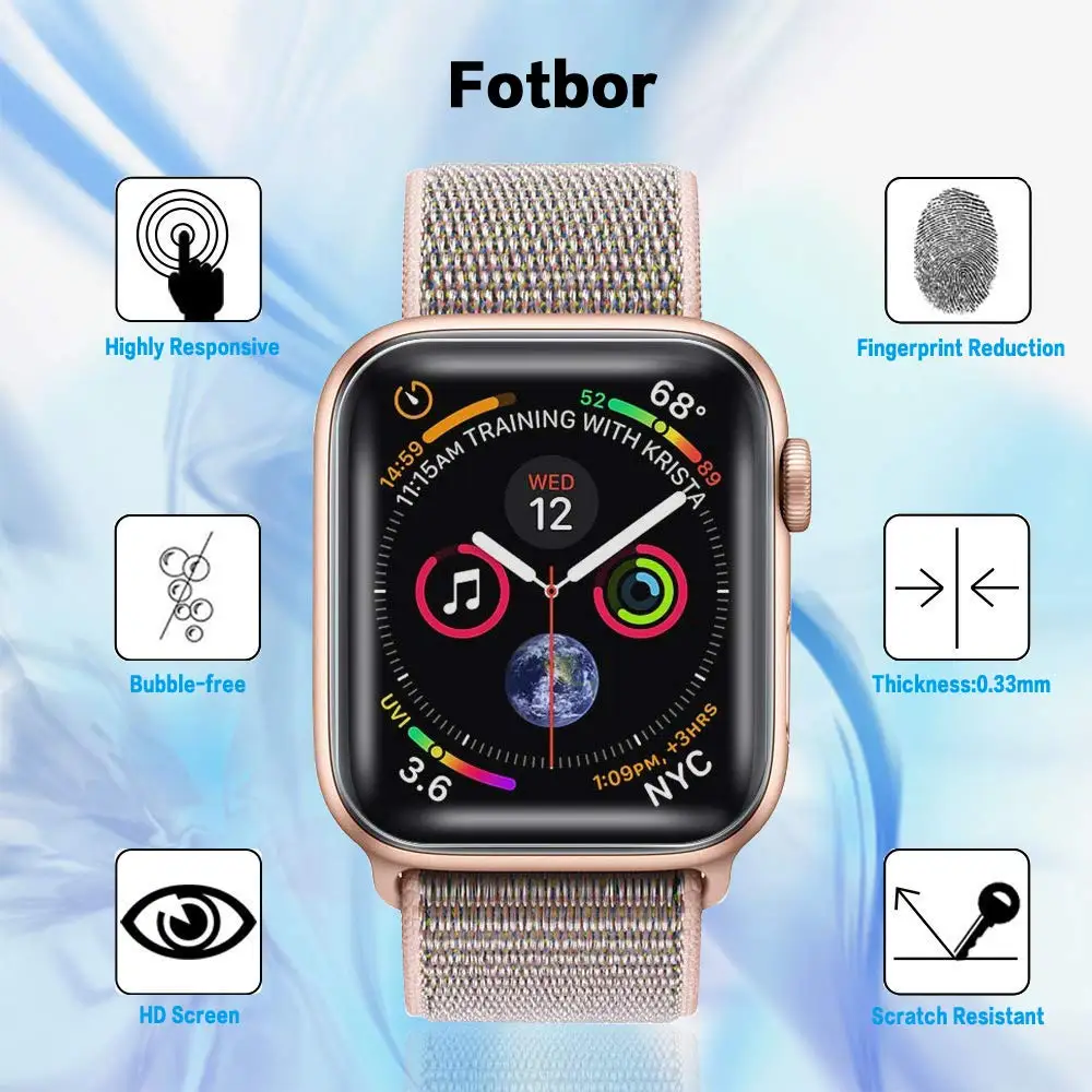 Полная защитная пленка для Apple watch защита экрана 2D чехол 42 мм 44 40 38 iwatch 4 3 2 1 мягкие