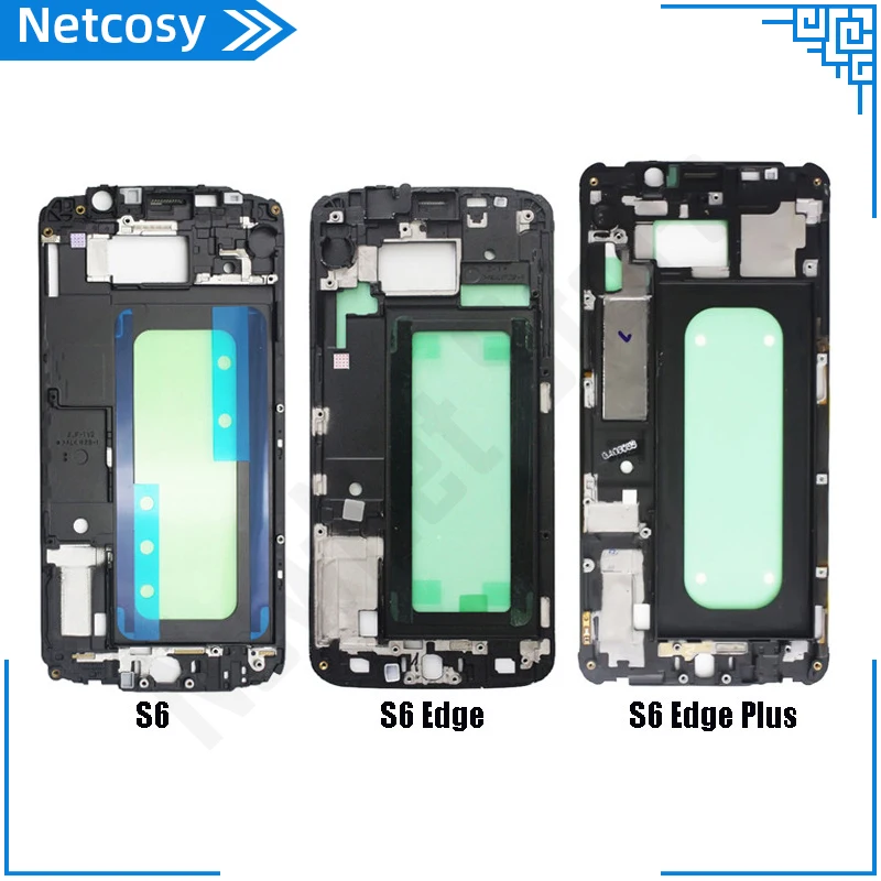 Для Samsung Galaxy S6 G920 Edge G925 S6Edge Plus G928 передняя рамка панель ЖК-экрана корпус крышка |