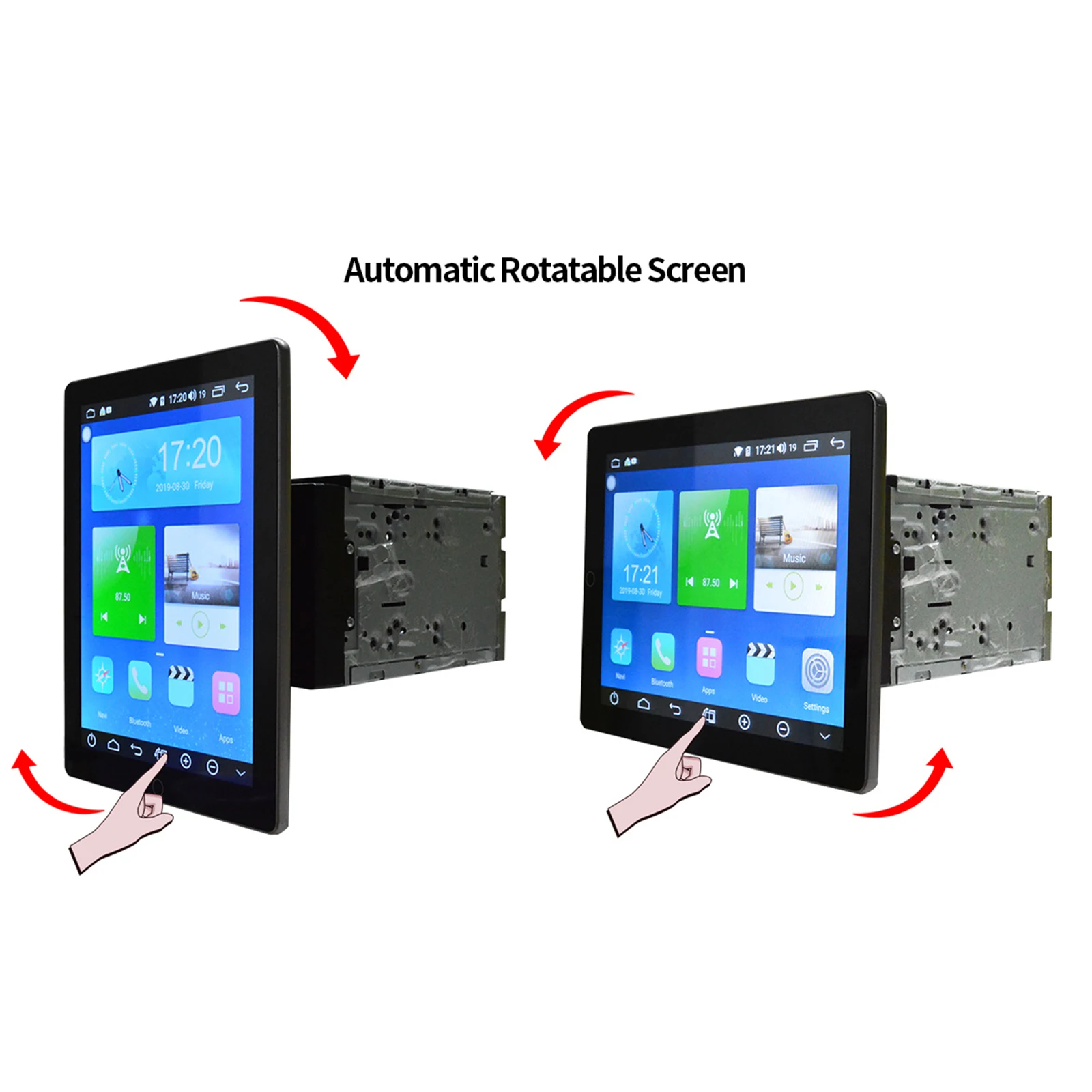  New 9.7 inch Automatic Rotatable Screen Tesla Style Android car multimedia player Car Radio with 4G