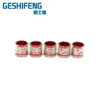 

Custom 8mm aluminum racing pigeon foot rings leg bands