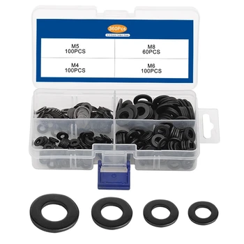 

360Pcs Flat Washer M4 M5 M6 M8 Metal Washer Washer