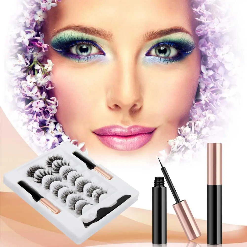 

New product on the market 7 pairs of double-tube magnetic eyeliner professional eyelash extension