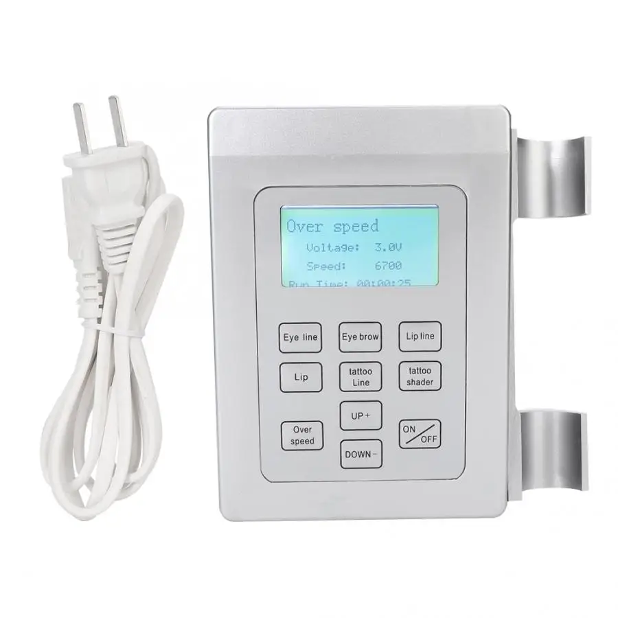 5 Gear Above Semi-Permanent Microblading Tattoo Machine Panel Controller Tool 220V CN Plug | Красота и здоровье