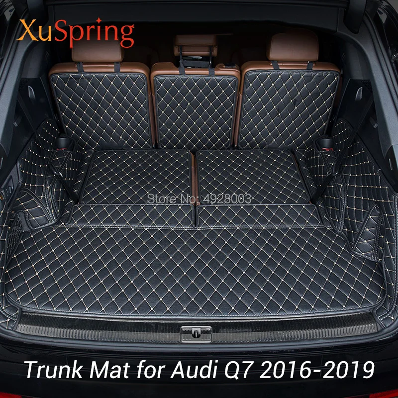 Коврик для багажника автомобиля защитный чехол с полным покрытием Audi Q7 2016 2017 2018