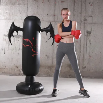 

Foldable Bounce Back PVC Children Inflatable Sandbag Tumbler Pressure Relief Boxing Column Punching Tower Adult Cartoon Shape