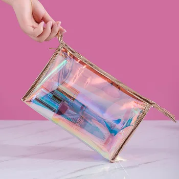 

Large capacity bright design transparent travel bag ladies anti-fruit jelly bag ladies cosmetics storage bag PVC cosmetic bag