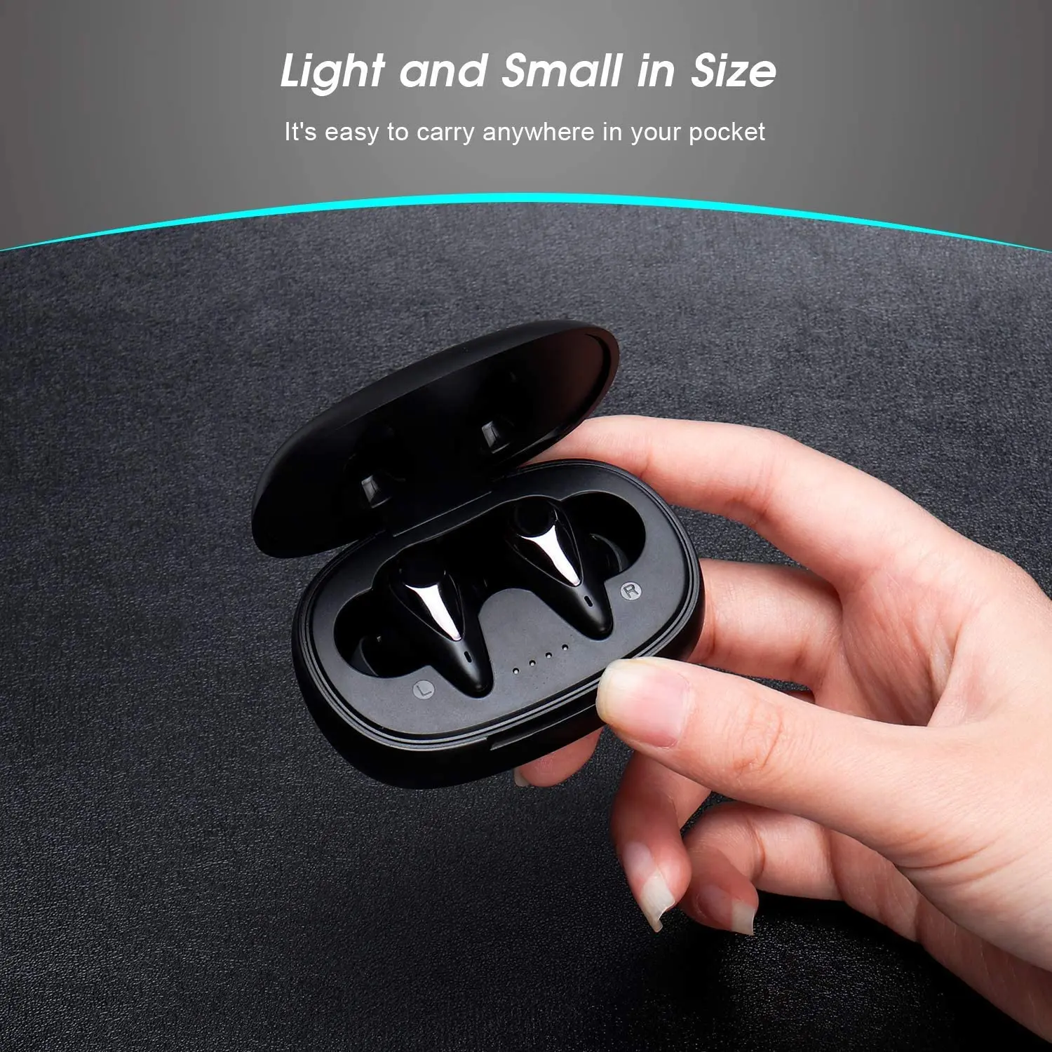 Fones de Ouvido sem Fio Controle de Toque com tipo c Fones de Ouvido para Iphone e Android Agosto Bluetooth Carregamento Esporte In-ear Ep810 Tws 5.0 - Image 5