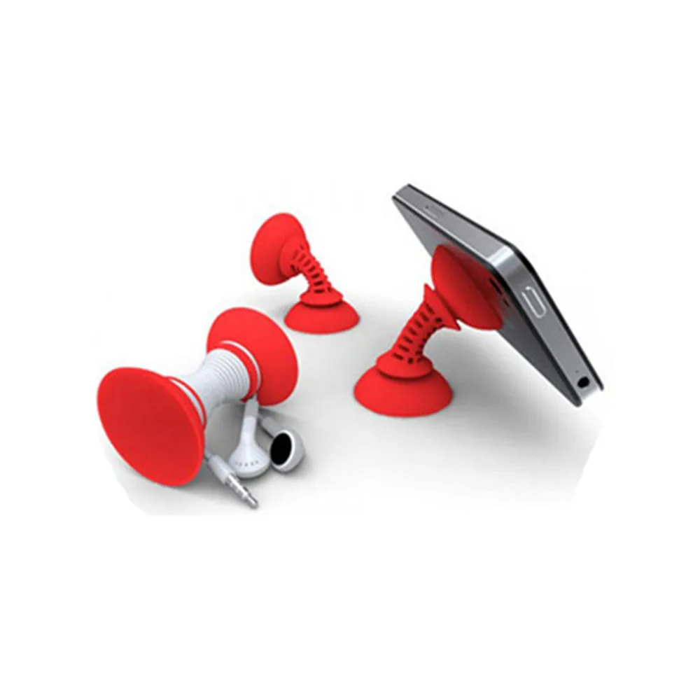 

Silicon Double Sided Universal Table Phone Holder with Cable Organizer for iPhone Samsung Sucker Stand For Mobile Phone