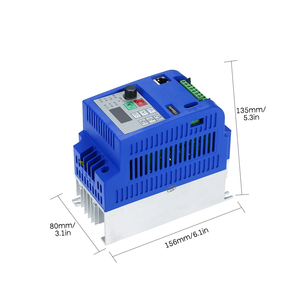 VFD 380v 2.2KW/1.5KW 3Phase Variable Frequency Drive AC Frequency Inverter For AC CNC motor in VxF Vector control Speed Control