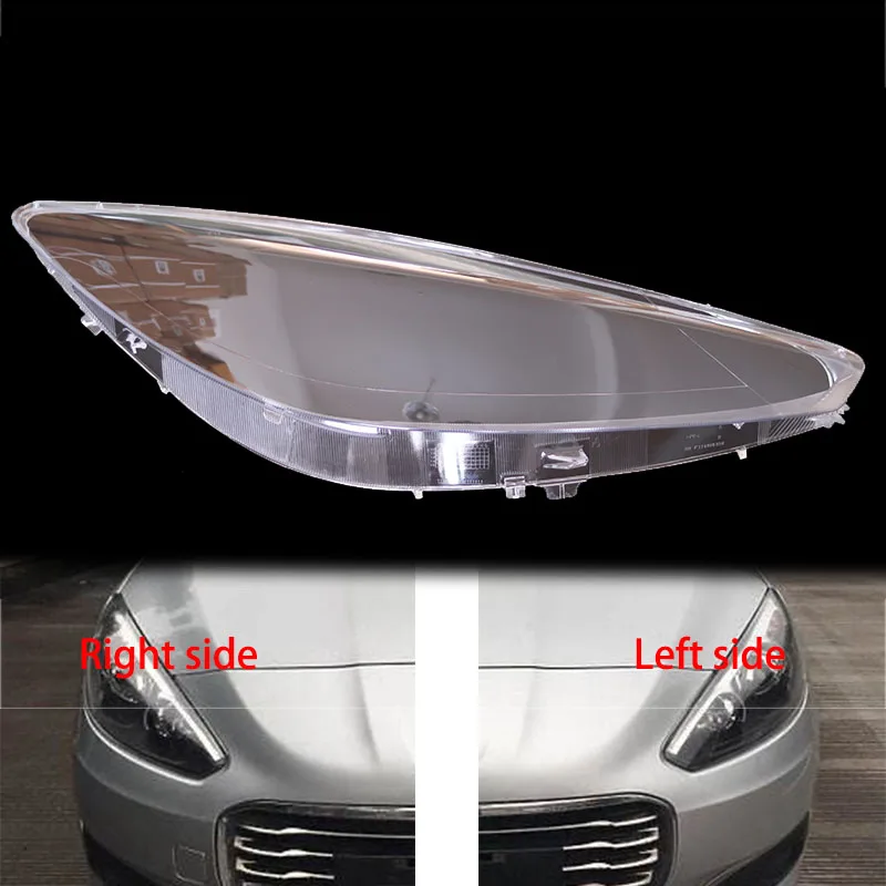 

For Peugeot 308 2012-2015 front headlamps transparent lampshades lamp shell masks headlights cover lens Headlight glass