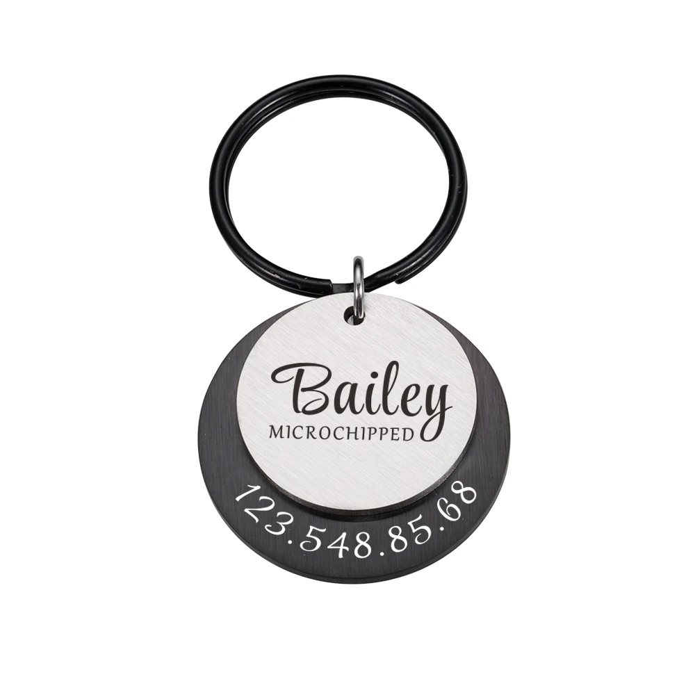 Personalized Engraving Pet ID Tags Anti-lost Dog ID Tag Identification Customized Pet Name Puppy Collar Dog Cat Tag Pet Supplies