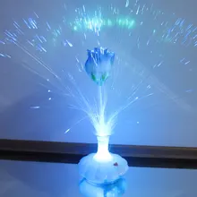 Светильник s светодиодный дизайн интерьера лампа Ночной светильник украшение Роза ваза украшение цветной букет комната Красочный дом