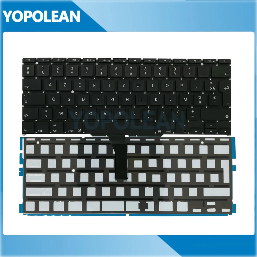 5 шт./лот новая Французская клавиатура + Подсветка для Macbook Air 11 &quotA1465 A1370 2011 2015