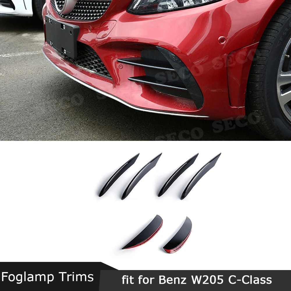 Для Benz C Class W205 C205 2019 + полоса для передней противотуманной фары отделочная