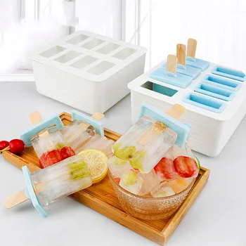 

Summer Homemade Ice Cream Ice-lolly Mold Popsicle Moulds Tray Kitchen DIY Accessories