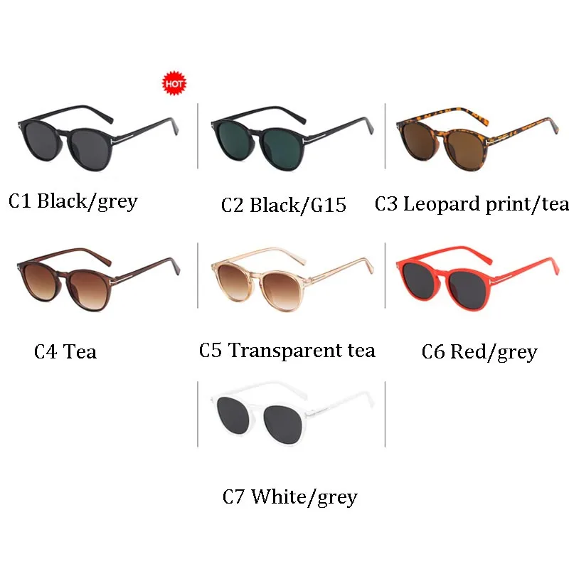 classic brand design Retro Small frame Round Sunglasses Fashion Sunglasses Men Women Sunglasses male Female_voghion.com