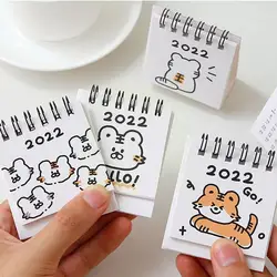Table de bureau en forme de tigre porte bonheur pour enfants et étudiants, calendrier mémo et planificateur, mignon, 1 pièce, 2022, D7S6 
