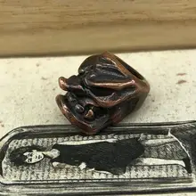 EDC Инструменты Нож бусины медь Небесный гончий Череп Бусы на шнурок Паракорд нож инструмент кулон#187