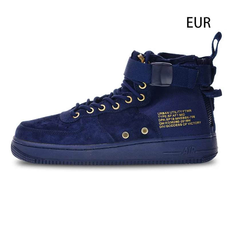 Nike SF Air Force 1 универсальные кроссовки, спортивная обувь для скейтбординга, желтый цвет, для мужчин, 917753-302, 40-45 - Цвет: 917753-400