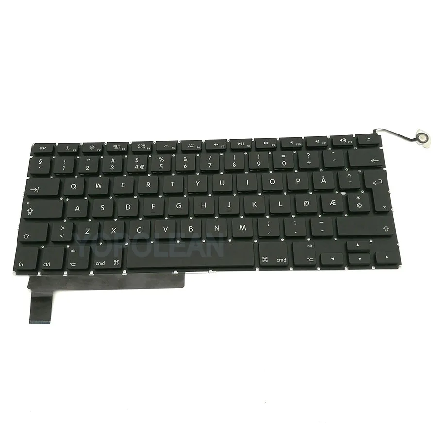 3 шт./лот норвежская Клавиатура для MacBook Pro, моноблок 1" A1286 2009 2010 2011 2012 лет