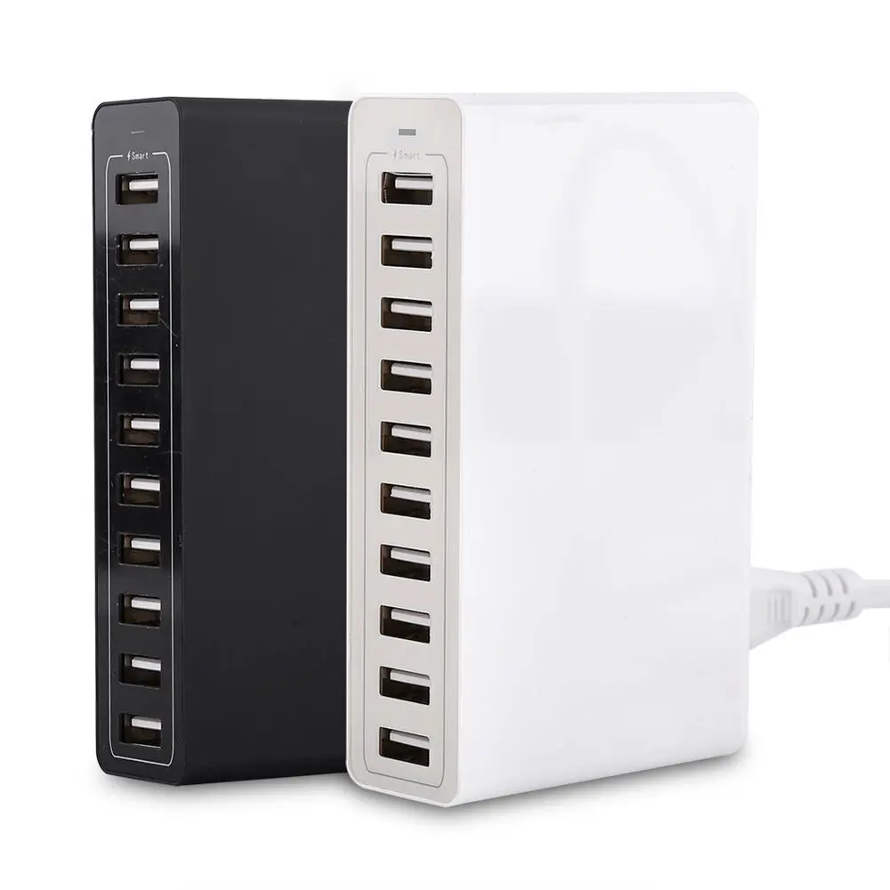 10 портов многоразъемное Зарядное устройство usb несколько устройств для зарядки 5V10A 50 Вт умное быстрое зарядное устройство usb для huwei xiaomi iphone samsung
