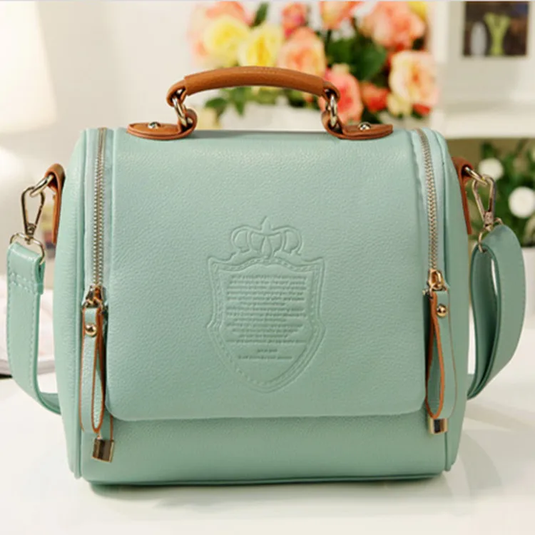 

2019 WOMEN'S Bag Korean-style Double Pull Crown Bag Fashion Handbag INS Shoulder Bag Bags