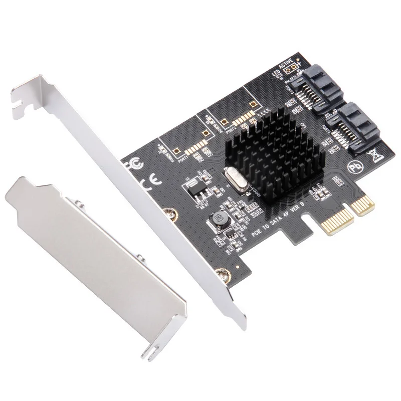 Pcie Pci Express к Sata3.0 2-port Sata Iii 6G плата адаптера контроллера расширения