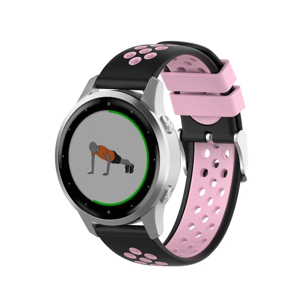 18 22 мм силиконовый ремешок для Garmin VivoActive 4S/Active S сменный умный ремешок для Garmin VivoActive 4