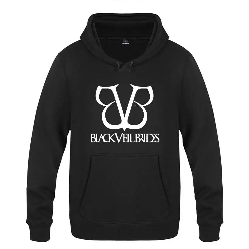 HEY BAT Черная вуаль невесты BVB рок музыка толстовки мужские мужские пуловеры флисовые толстовки с капюшоном - Цвет: HEY BAT