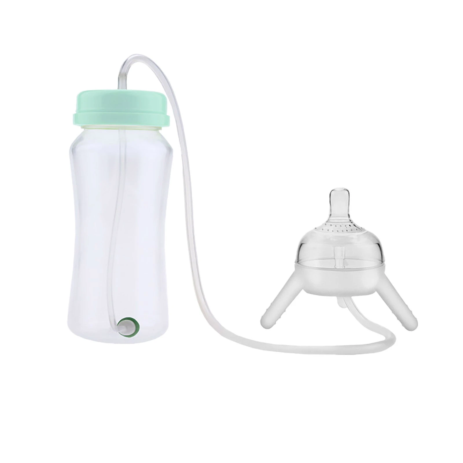Biberon En Silicone Mains Libres Pour Bebe Avec Longue Paille Imitation Lait Pour Le Sevrage Aliexpress