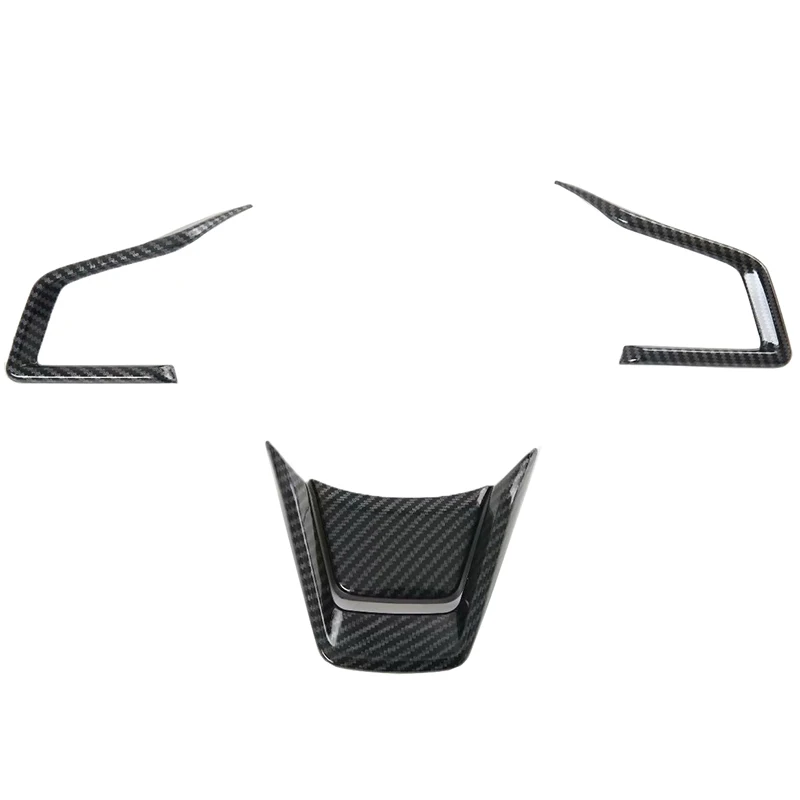 

Carbon Fiber Car Steering Wheel Cover Frame Decoration Plug-in Sticker Button Switch Styling Accessories For Subaru Outback 2021