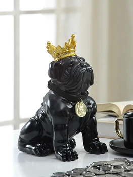 

Funny Cartoon Resin Cute Piggy Bank Safe Dog Creative Money Boxes Change Jar Boy Hucha Gato Roba Monedas Toy Home Decor KK60CX