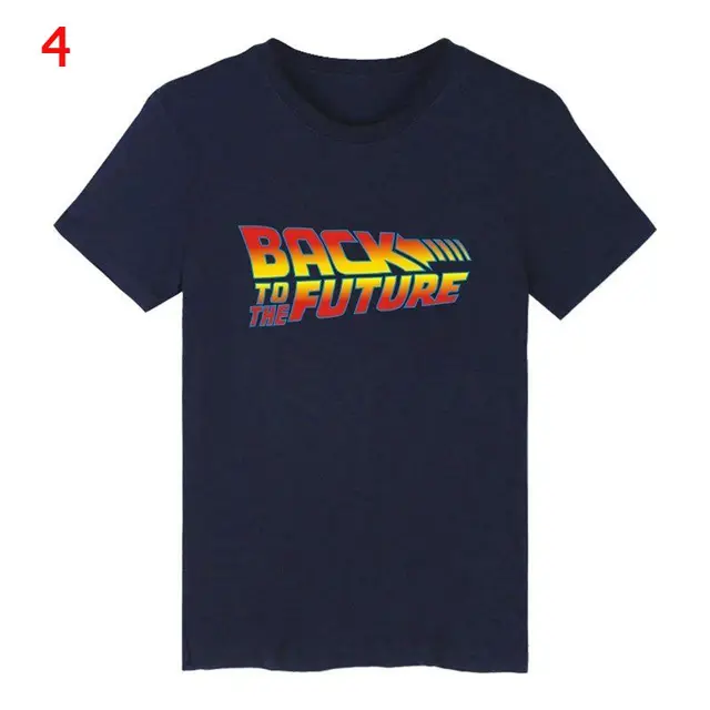 Powrót do przyszłości Tshirt Luminous T Shirt camiseta letnie t-shirty z krótkim rękawem powrót do przyszłości Tee topy koszulki uliczne 4XL 4
