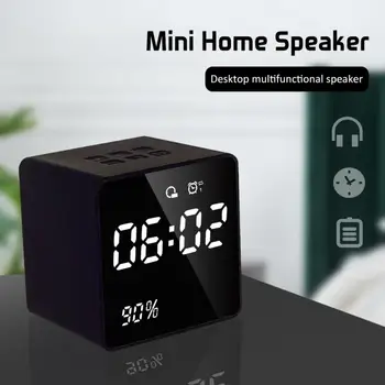 

LED Alarm Clock Portable Bluetooth Speaker Wireless Speaker Support AUX TF FM Radio MP3 Player Stereo Sound Music Center System