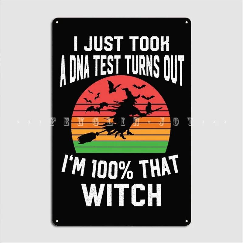 Ho Appena Fatto Un Test Del Dna Poster Di Halloween Targa In Metallo Club Home Cave Pub Decorazione Targhe Poster In Latta
