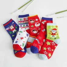 1 пара, женские носки, повседневные зимние рождественские носки, носки с оленями, хлопковые носки с рисунками, сохраняющие тепло, женские носки, подарок на Рождество