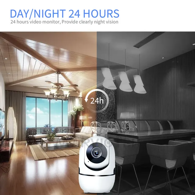 1620P Wireless IP Camera Wifi 360 CCTV Camera Mini Pet Video Surveillance Camera With Wifi Baby Monitor ycc365 1080P Smart Home 2