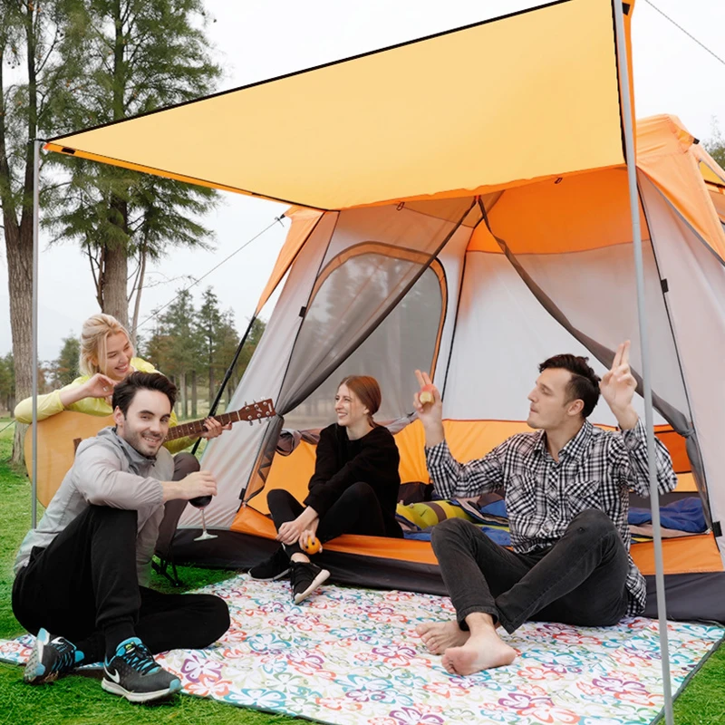 

3-4 5-8 8-12 Person Outdoor Camping Tent Telescopic Camping Automatic Tent Large Space Breathable Rainproof Tent High Quality
