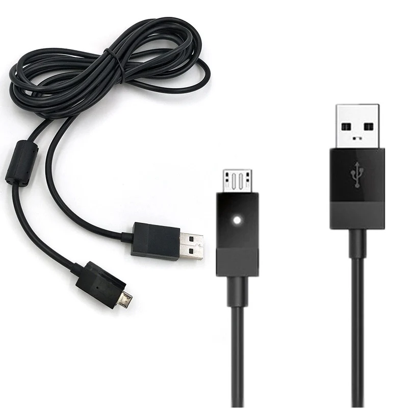 Для Xbox One контроллер-9 футов зарядный кабель заряд питания USB шнур кабель светодиодный индикатор зарядки на кабеле