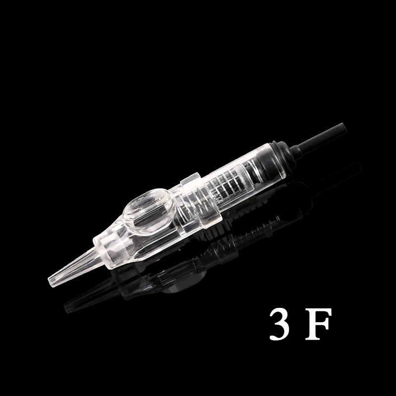 100 шт 600D-G Agulha легко щелчок Перманентный макияж 1R/3R/5R/7R плоский картридж иглы для Nou роторная машина ручка наборы - Габаритные размеры: 3F