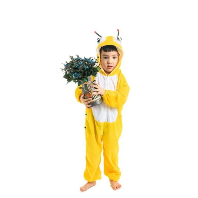 Kigurumis Animals Kids Anime Cosplay Costume Funny Suit School Party Student Play Games Onesies Performance Dinosaur Tiger Fancy bee
