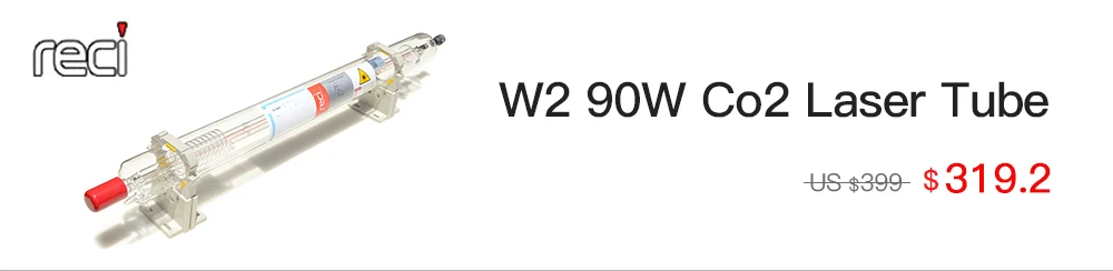 WaveTopSign Reci T2 90 Вт-100 Вт СО2 длина лазерной трубки 1250 мм диа. 65 мм для лазерной гравировки резки машины S2 Z2