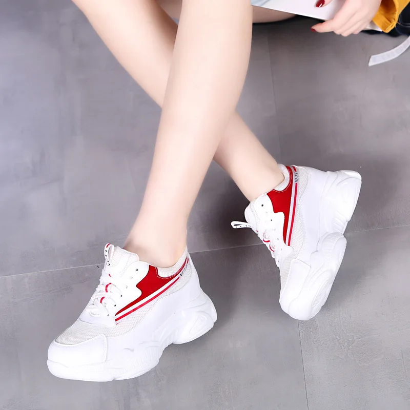 

Krx-2 WOMEN'S Shoes Slanted Heel Korean-style Network Shoes Old Man Shoes Thick Bottomed Versatile Small White Shoes Students Ca