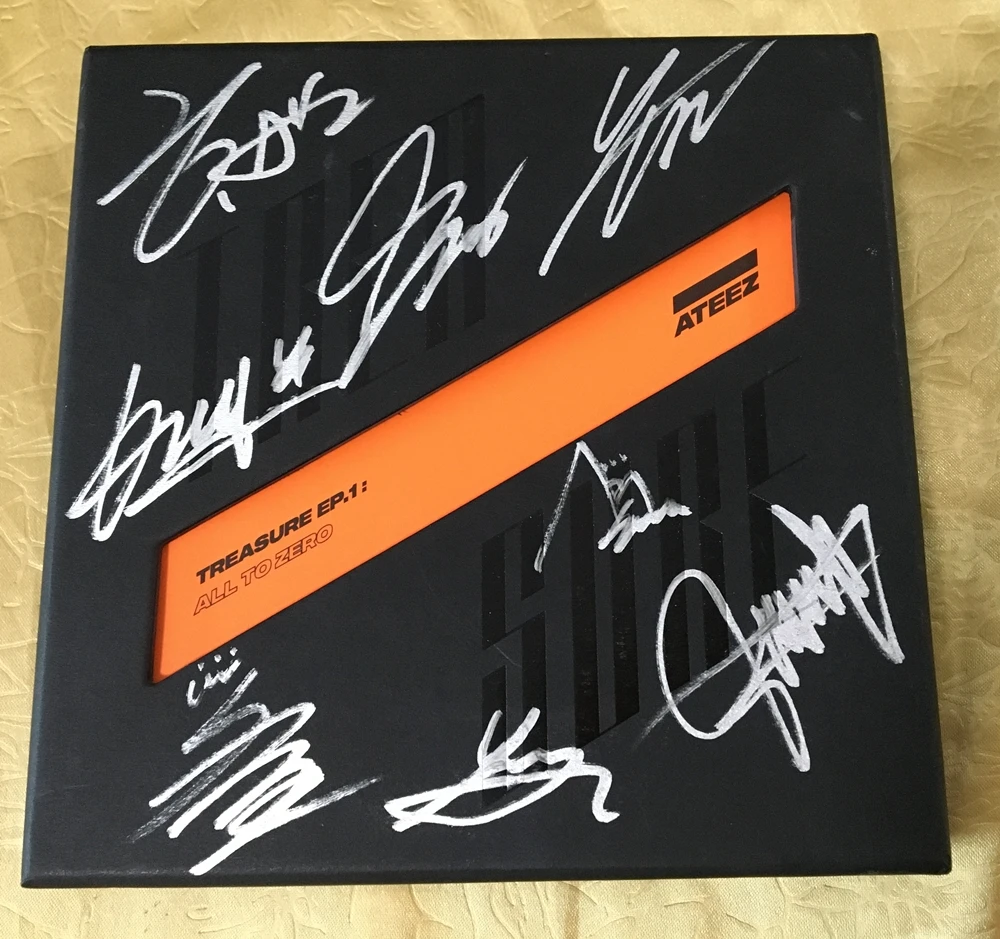 ATEEZ Autographed Signed ZERO FEVER EPILOGUE album CD K-POP +Signed Photo  122020