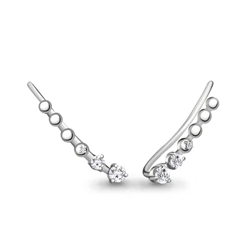 

Earrings-elf AQUAMARINE with cubic zirconia, silver 925