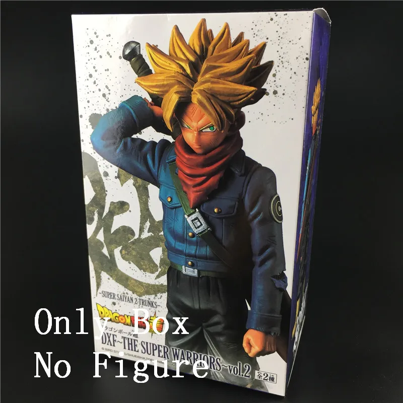 Dragon Ball Z BWFC Супер Saiyan плавки, первое приближение, прыжок вверх, фиолетовые волосы, фигурка ПВХ, фигурка, модель, драконий жемчуг, игрушки trunks - Цвет: only box no figure