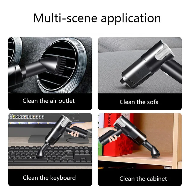 Portable Wireless Car Vacuum Cleaner Handheld Powerful Vacuum Cleaner For Car Cordless Home Appliance Car Products Mini Cleaner 6