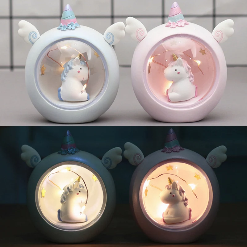 

Unicorn Star Light Night Light Girl feeling Creative Gift Decoration LED Night Light Table Lamp lovely Gift for Girl and Kid D30