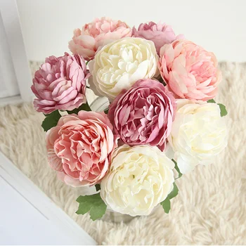 

Simulation Flower Single Head Artificial Rose Home Decoration Wedding Festival Decor UND Sale