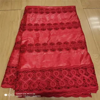 

hot selling brocade fabric damask jacquard embossed cotton bazin riche fabric with lace nigerian dry lace high quality 82-992